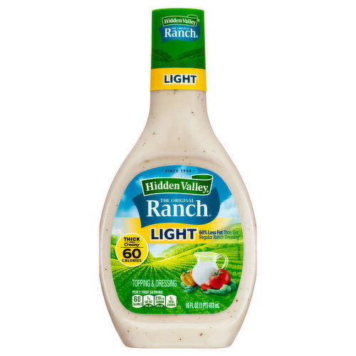 Hidden Valley The Original Ranch Topping & Dressing, Light