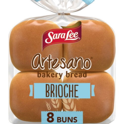 Sara Lee Artesano Brioche Buns, 8 count, 16 oz
