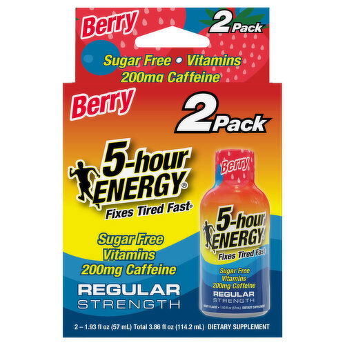 5-Hour Energy Regular Strength Berry 2 Pack Energy Shot