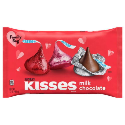 Hershey's Kisses Milk Chocolate, Family Bag