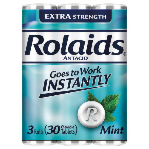 Rolaids Antacid, Extra Strength, Mint