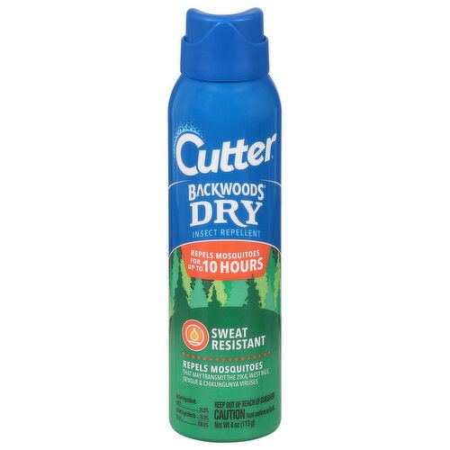 Cutter Backwoods Insect Repellent, Dry