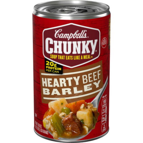 Campbell's® Chunky® Chunky® Soup, Hearty Beef and Barley Soup