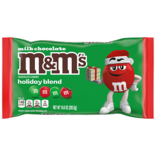 M&M'S M&M'S Milk Chocolate Christmas Candy, 10 Oz Bag