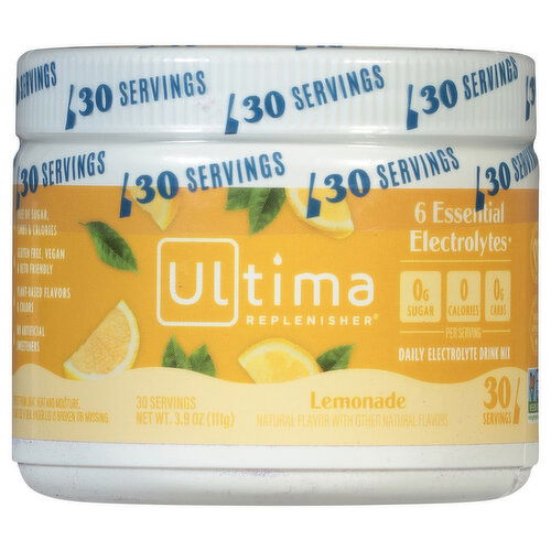 Ultima Replenisher Daily Electrolyte Lemonade Electrolyte Drink Mix