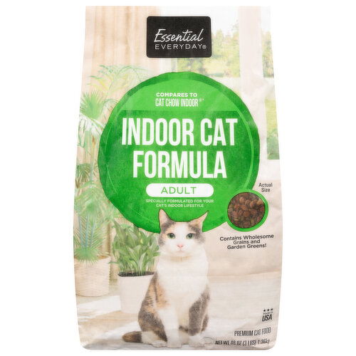 Essential Everyday Indoor Cat Formula Premium Adult Grains and Garden Greens! Cat Food