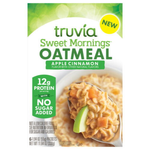 Truvia Sweet Mornings Oatmeal, Apple Cinnamon