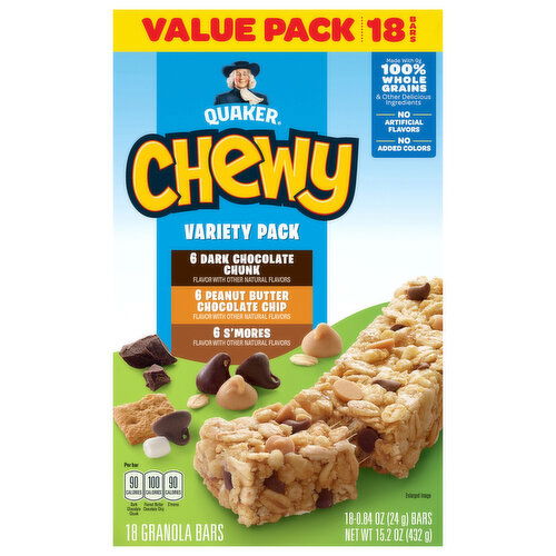 Quaker Assorted Granola Bars Value Pack Variety Pack