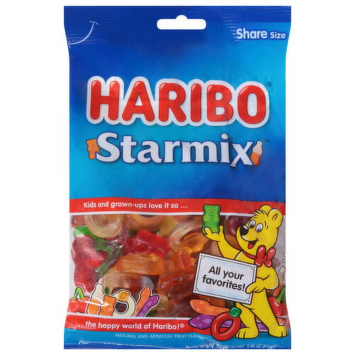 Haribo Starmix Gummi Candy, Share Size