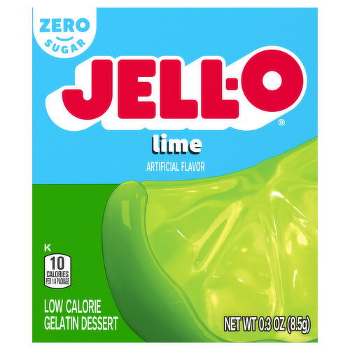 Jell-O Zero Sugar Lime Flavor Gelatin