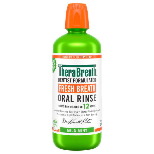 TheraBreath Oral Rinse, Fresh Breath, Mild Mint