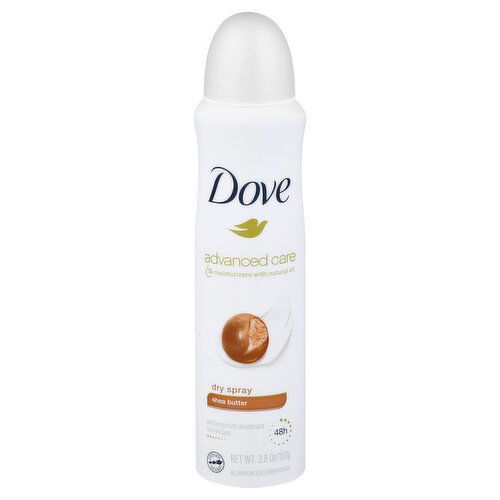 Dove Advanced Care Deodorant, Antiperspirant, Shea Butter, Dry Spray