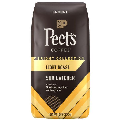 Peet's Coffee Bright Collection Coffee, Ground, Light Roast, Sun Catcher