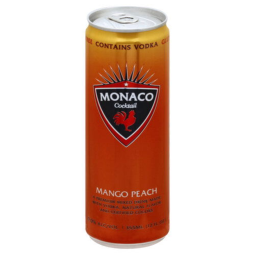 Monaco Cocktail, Mango Peach