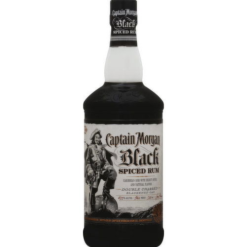 Captain Morgan Rum, Spiced, Black