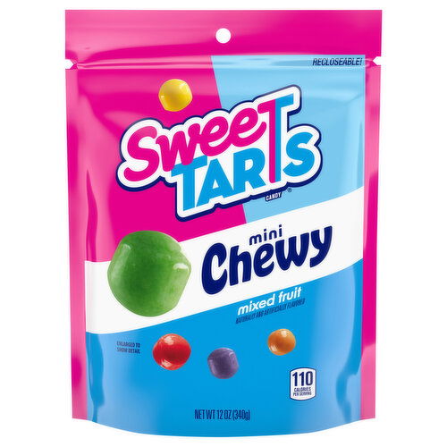 Sweetarts Candy, Mixed Fruit, Chewy, Mini