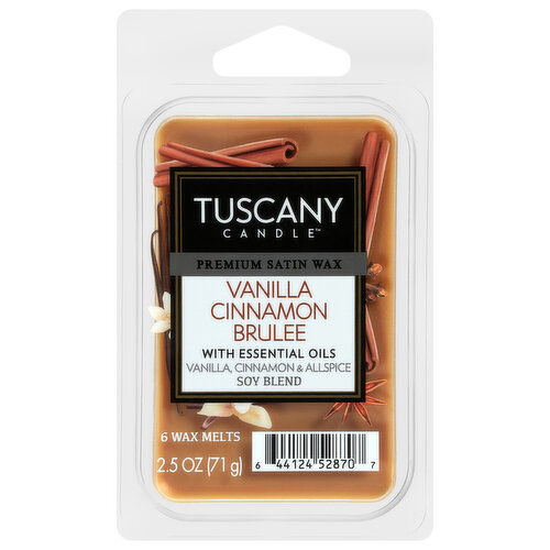 Tuscany Candle Wax Melts, Vanilla Cinnamon Brulee