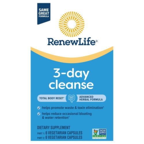 Renew Life 3-Day Cleanse, Vegetarian Capsules