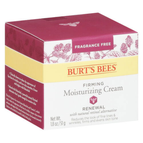 Burt's Bees Moisturizing Cream, Firming, Renewal