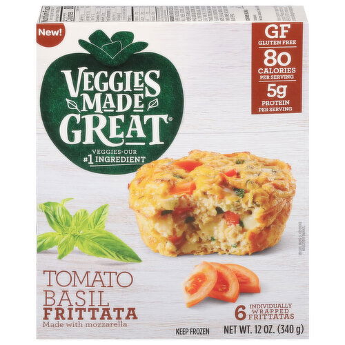Veggies Made Great Frittata, Tomato Basil
