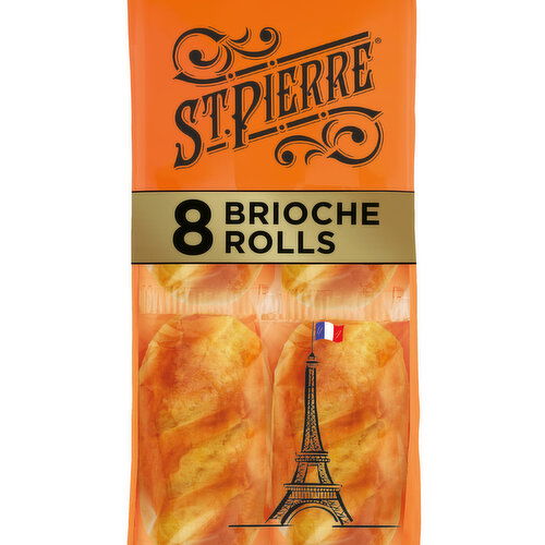St Pierre Brioche Rolls, 8 packs, 9.8 oz