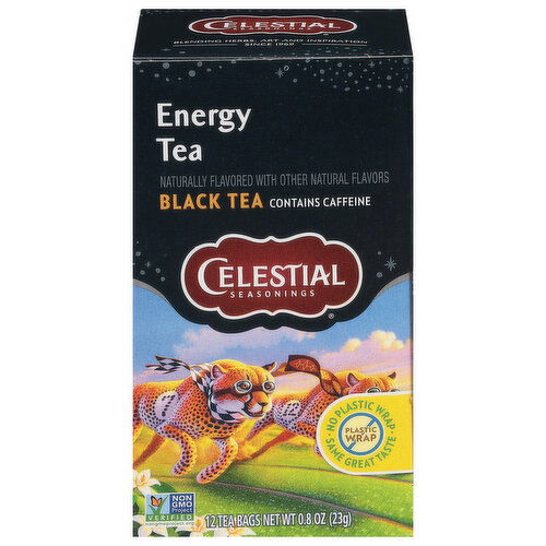 Celestial Seasonings Black Tea, Energy Tea