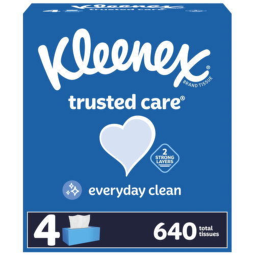 Kleenex Trusted Care Tissues, 2-Ply