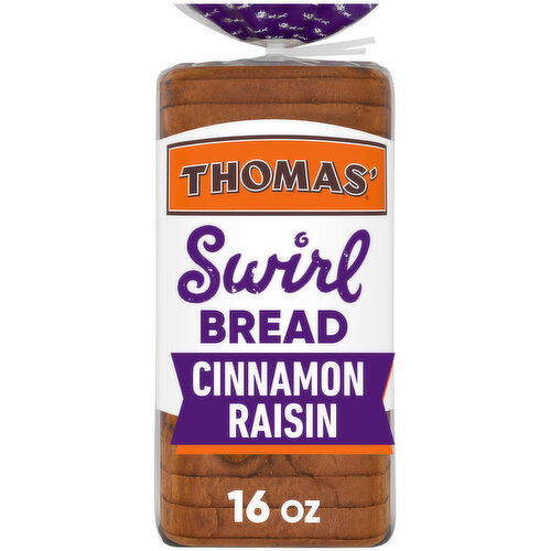 Thomas' Cinnamon Raisin Swirl Bread, 16 oz