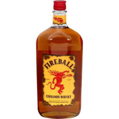 Fireball Whisky, Cinnamon, Red Hot