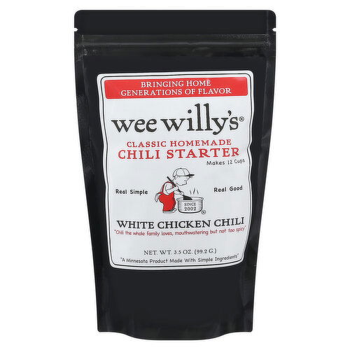 Wee Willy's Chili Starter, White Chicken