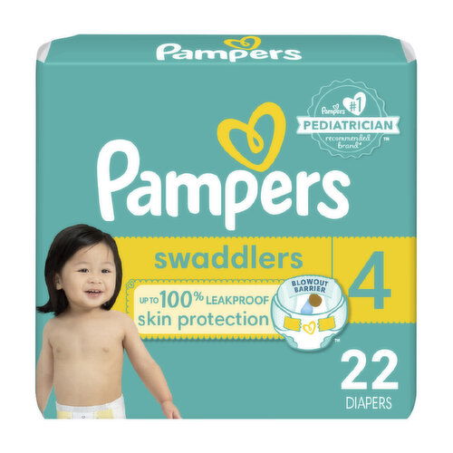 Pampers Swaddlers Swaddlers Diaper Size 4 (22-37 lbs)