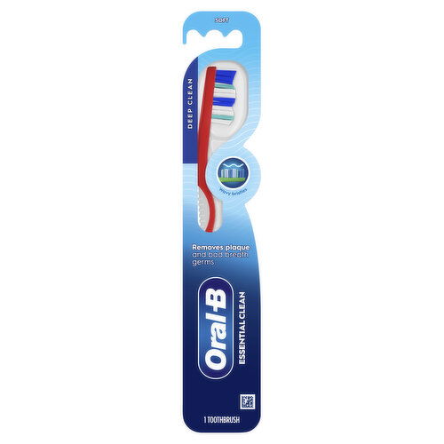 Oral-B Healthy Clean Oral-B Essential Clean Toothbrush, Soft, 1 Count