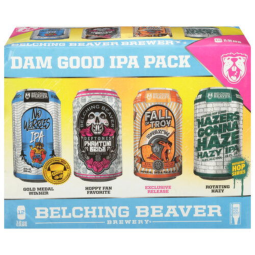 Belching Beaver Brewery Beer, Dam Good IPA Pack