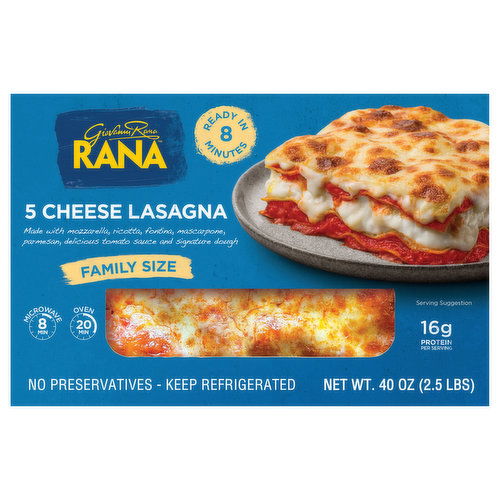 Rana Lasagna, 5 Cheese, Family Size