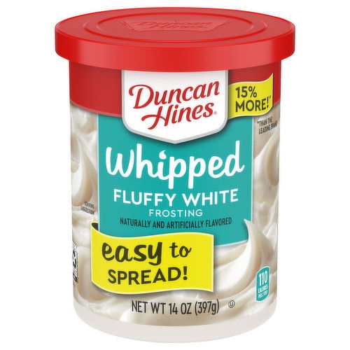 Duncan Hines Whipped Frosting, Fluffy White