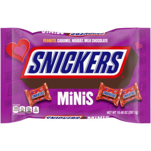 Snickers SNICKERS Minis Valentine's Day Chocolate Candy Bars, 10.48 Oz Bag 8 oz