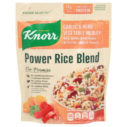 Knorr Knorr Selects Power Rice Blend, Garlic & Herb Vegetable Medley