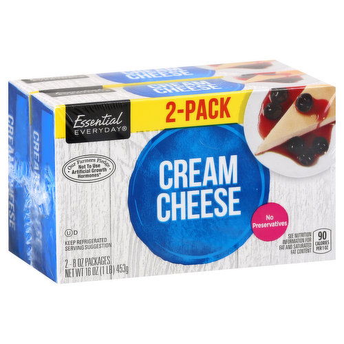 Essential Everyday Cream Cheese, 2-Pack