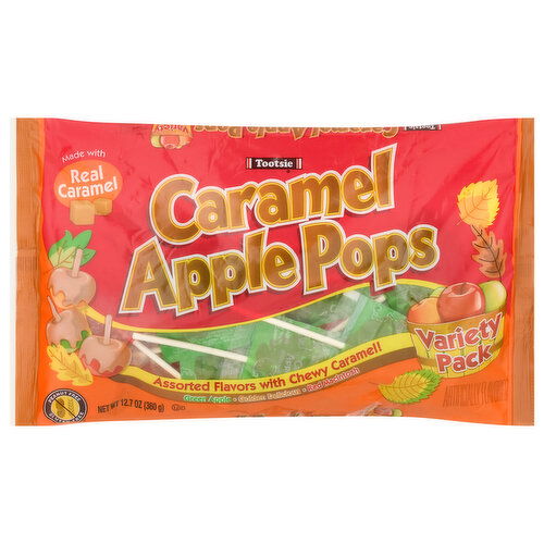 Tootsie Apple Pops, Caramel, Variety Pack