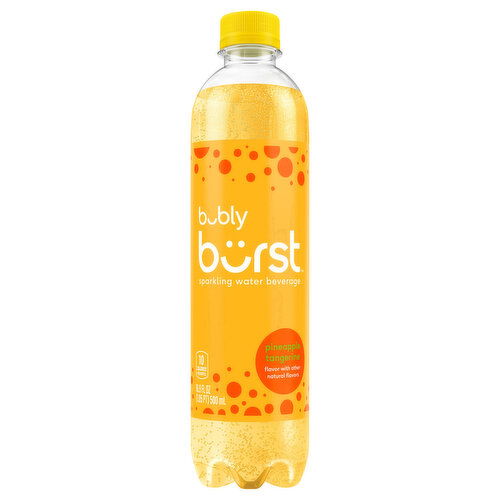 Bubly Burst Water Beverage, Pineapple Tangerine, Sparkling