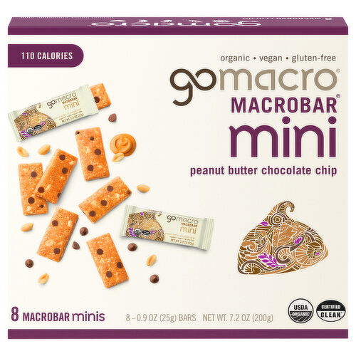 GoMacro Peanut Butter Chocolate Chip Mini MacroBar