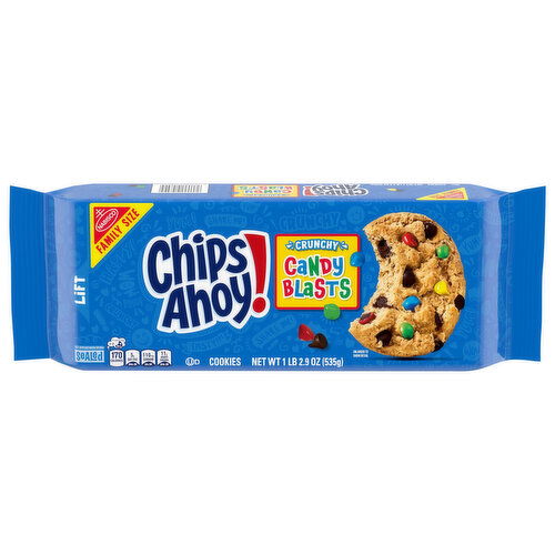 Chips Ahoy! Crunchy Candy Blasts Cookies Family Size