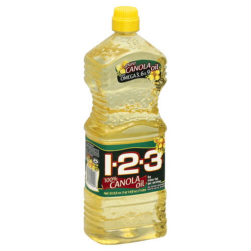 1 2 3 Canola Oil, 100%