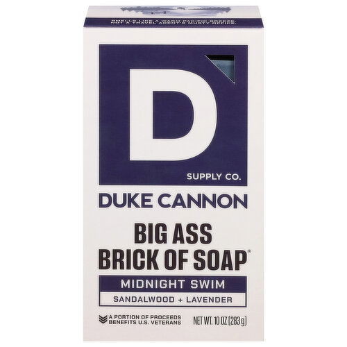 Duke Cannon Supply Co. Brick of Soap, Big Ass, Midnight Swim