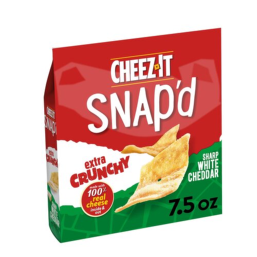 Cheez-It Cheese Cracker Chips, Sharp White Cheddar