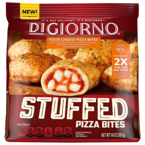 DiGiorno Pizza Bites, Four Cheese, Stuffed
