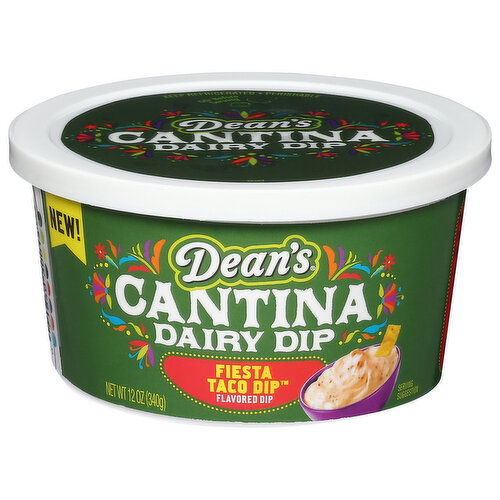 Dean's Cantina Dairy Dip, Fiesta Taco Dip Flavored