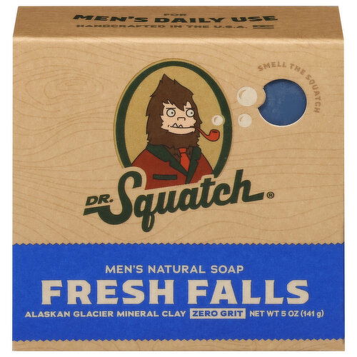 Dr. Squatch Zero Grit Men's Natural Fresh Falls Soap