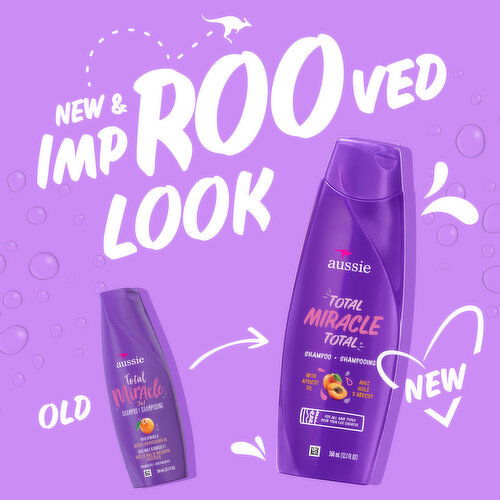 Aussie Total Miracle Aussie Total Miracle Shampoo, 12.1 fl oz, 360 ml