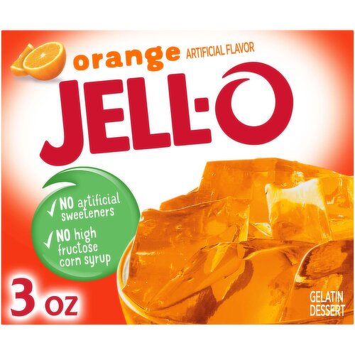 Jell-O Orange Gelatin Dessert Mix